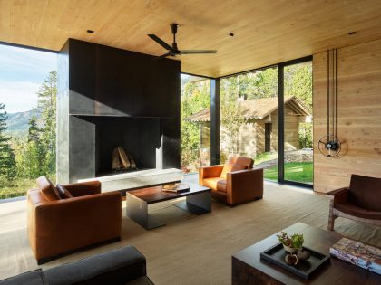 Olson Kundig Designs an Amazing Contemporary Mountain Home in Jackson Hole, Wyoming (7)