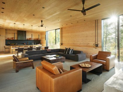 Olson Kundig Designs an Amazing Contemporary Mountain Home in Jackson Hole, Wyoming (8)