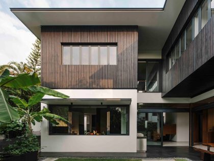 A Beautiful Contemporary Home with U-Shaped Staircase in Singapore by Ming Architects (2)