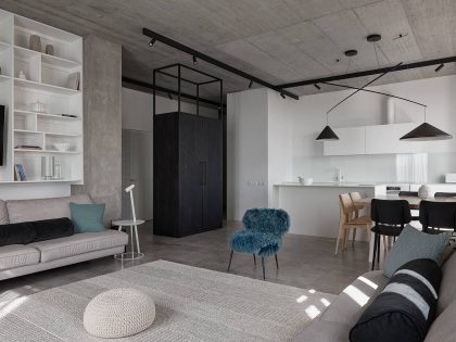 A Beautiful Modern Apartment for a Family with Two Children in Krivyi Rih, Ukraine by Azovskiy & Pahomova Architects (8)