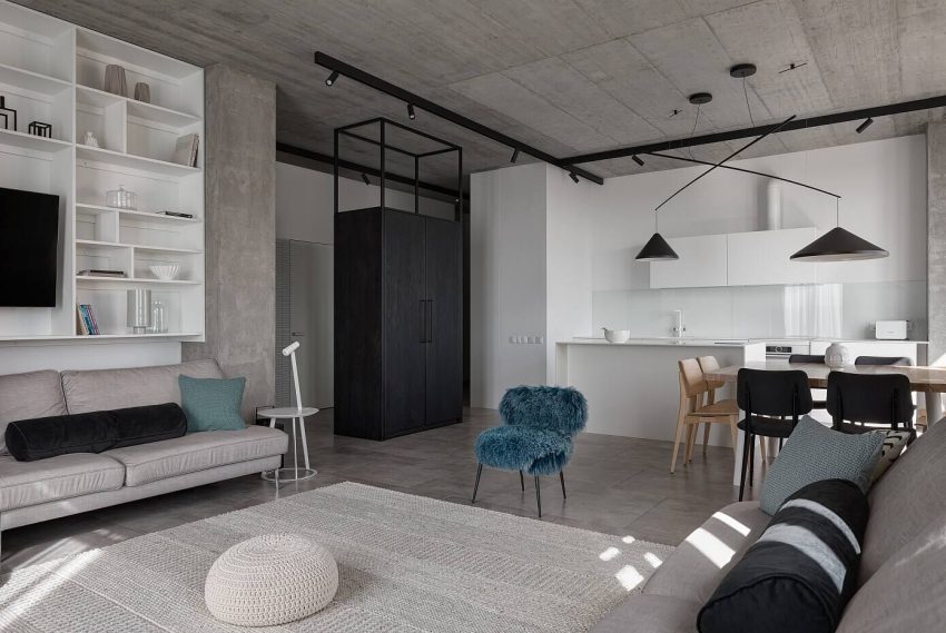 A Beautiful Modern Apartment for a Family with Two Children in Krivyi Rih, Ukraine by Azovskiy & Pahomova Architects (8)