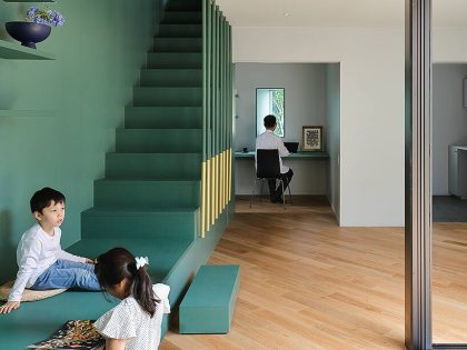 A Bright Modern Home for a Couple and Two Children in Tokyo, Japan by YSLA Architects (2)