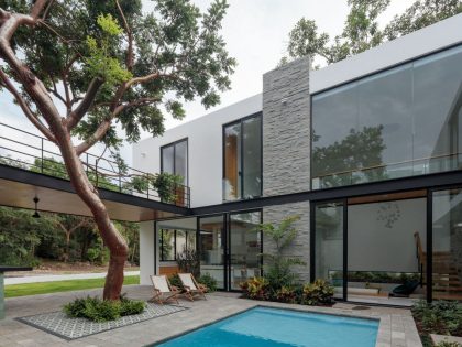 A Splendid Modern House with Bright Interior and White Walls in Colima, Mexico by Di Frenna Arquitectos (15)