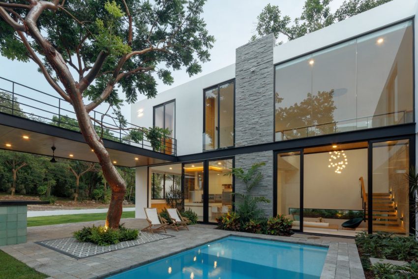 A Splendid Modern House with Bright Interior and White Walls in Colima, Mexico by Di Frenna Arquitectos (21)