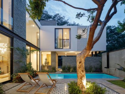 A Splendid Modern House with Bright Interior and White Walls in Colima, Mexico by Di Frenna Arquitectos (22)