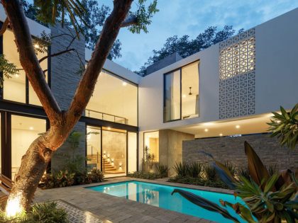 A Splendid Modern House with Bright Interior and White Walls in Colima, Mexico by Di Frenna Arquitectos (23)