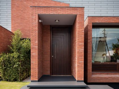 A Charming Contemporary House with Exposed Brick Facade in Shahbad, India by Anudeep Bhandari & Associates (13)