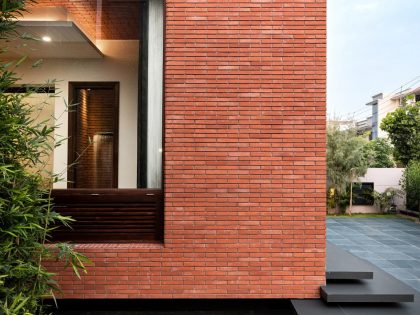 A Charming Contemporary House with Exposed Brick Facade in Shahbad, India by Anudeep Bhandari & Associates (14)