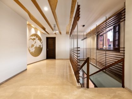 A Charming Contemporary House with Exposed Brick Facade in Shahbad, India by Anudeep Bhandari & Associates (8)