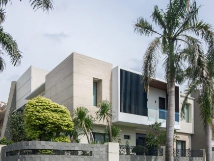A Contemporary Home Embraces an Open Courtyard and Pool in Jakarta, Indonesia by EVONIL Architecture (14)