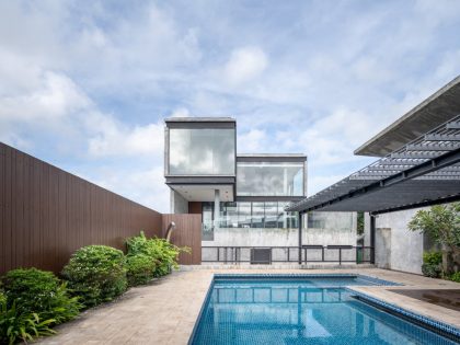 A Modern Concrete Home Offers a Playful Taste in Hat Yai, Thailand by Vive Design Studio (1)