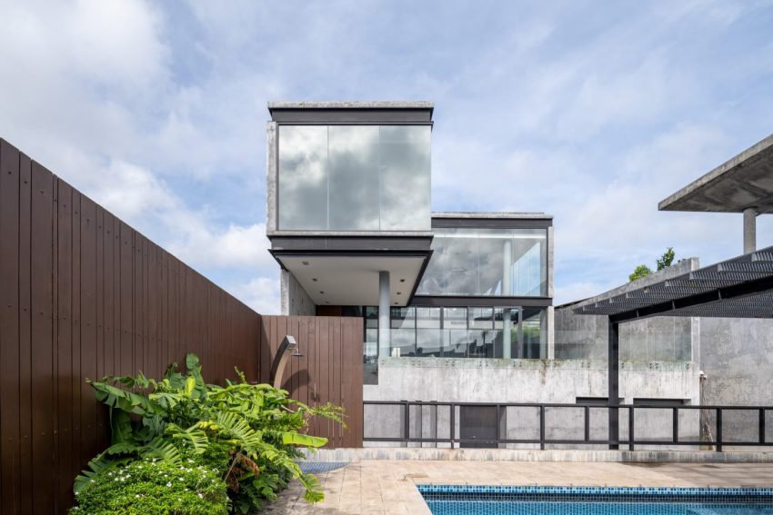 A Modern Concrete Home Offers a Playful Taste in Hat Yai, Thailand by Vive Design Studio (2)