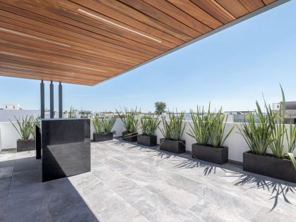 A Modern Home Features Stone, Wood, Glass and Steel in Aguascalientes, Mexico by Luis Magdaleno Veloz (23)