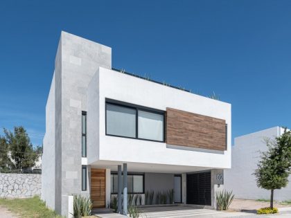 A Modern Home Features Stone, Wood, Glass and Steel in Aguascalientes, Mexico by Luis Magdaleno Veloz (31)