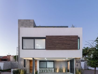 A Modern Home Features Stone, Wood, Glass and Steel in Aguascalientes, Mexico by Luis Magdaleno Veloz (32)