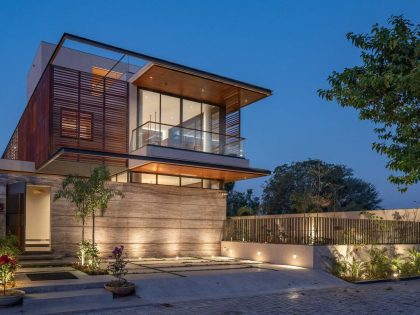 A Modern Three-Story Concrete House with a Stunning Staircase in Ahmedabad, India by Inclined Studio (24)