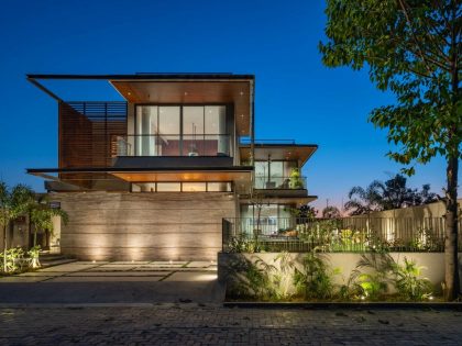 A Modern Three-Story Concrete House with a Stunning Staircase in Ahmedabad, India by Inclined Studio (25)