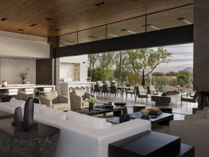 A Sophisticated Modern Desert Home with Mountain and Water Views in Palm Desert, California by Whipple Russell Architects (7)