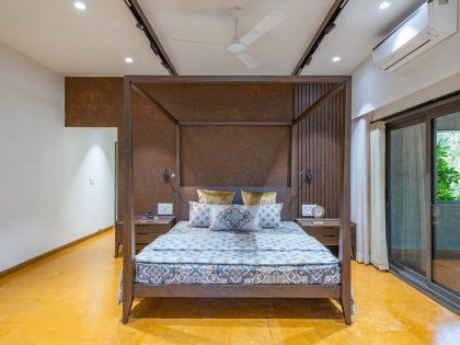 A Spacious Modern Brick Home with a Bright and Elegant Interior in Ahmedabad, India by Vihar Fadia Architects (14)