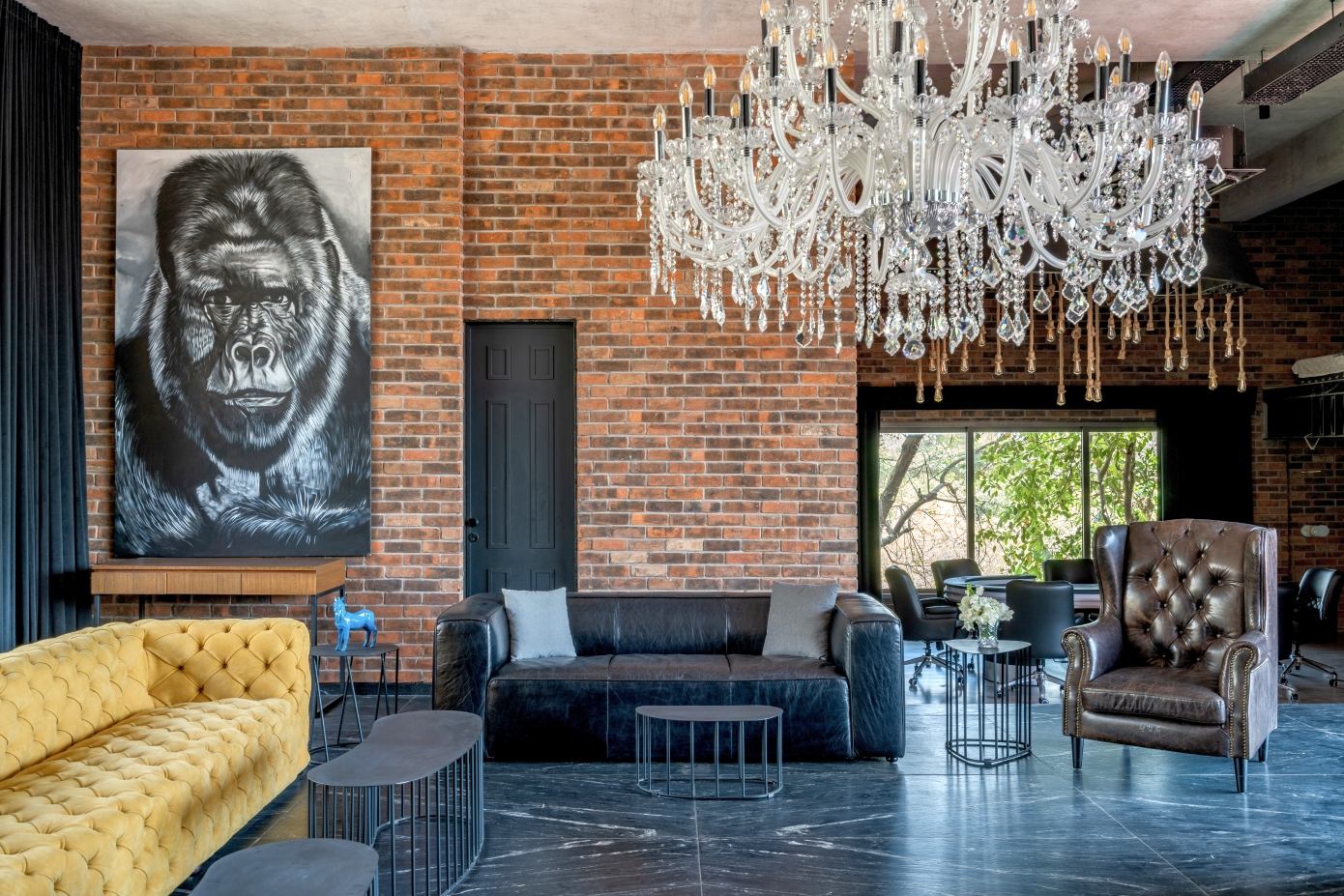 A Spacious Modern Brick Home with a Bright and Elegant Interior in Ahmedabad, India by Vihar Fadia Architects (5)