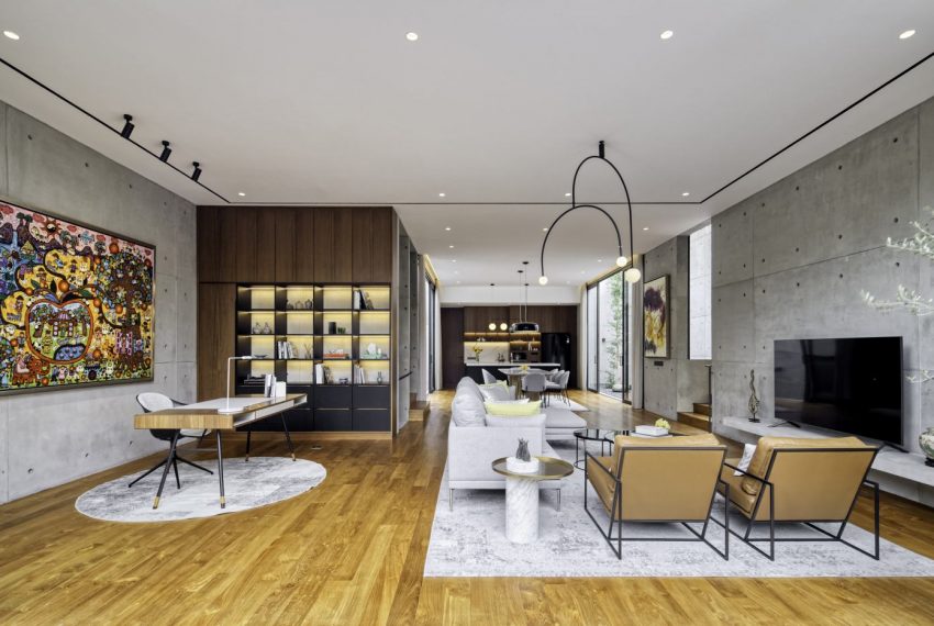 A Stunning Concrete Home for a Couple and Two Children in Semarang, Indonesia by Tamara Wibowo Architects (2)