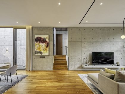 A Stunning Concrete Home for a Couple and Two Children in Semarang, Indonesia by Tamara Wibowo Architects (5)