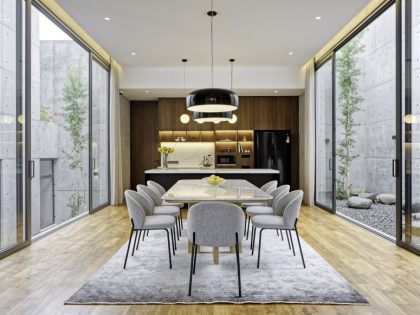 A Stunning Concrete Home for a Couple and Two Children in Semarang, Indonesia by Tamara Wibowo Architects (8)