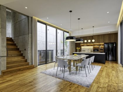 A Stunning Concrete Home for a Couple and Two Children in Semarang, Indonesia by Tamara Wibowo Architects (9)