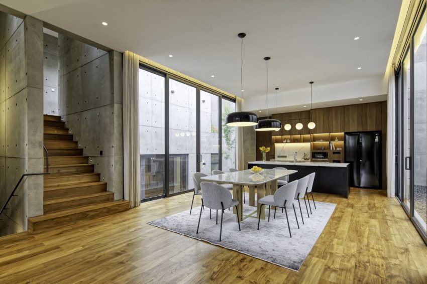A Stunning Concrete Home for a Couple and Two Children in Semarang, Indonesia by Tamara Wibowo Architects (9)