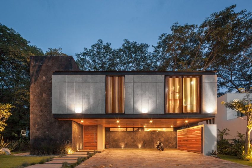 A Stunning House Combines Stone, Concrete and Wood in Colima, Mexico by Di Frenna Arquitectos (21)