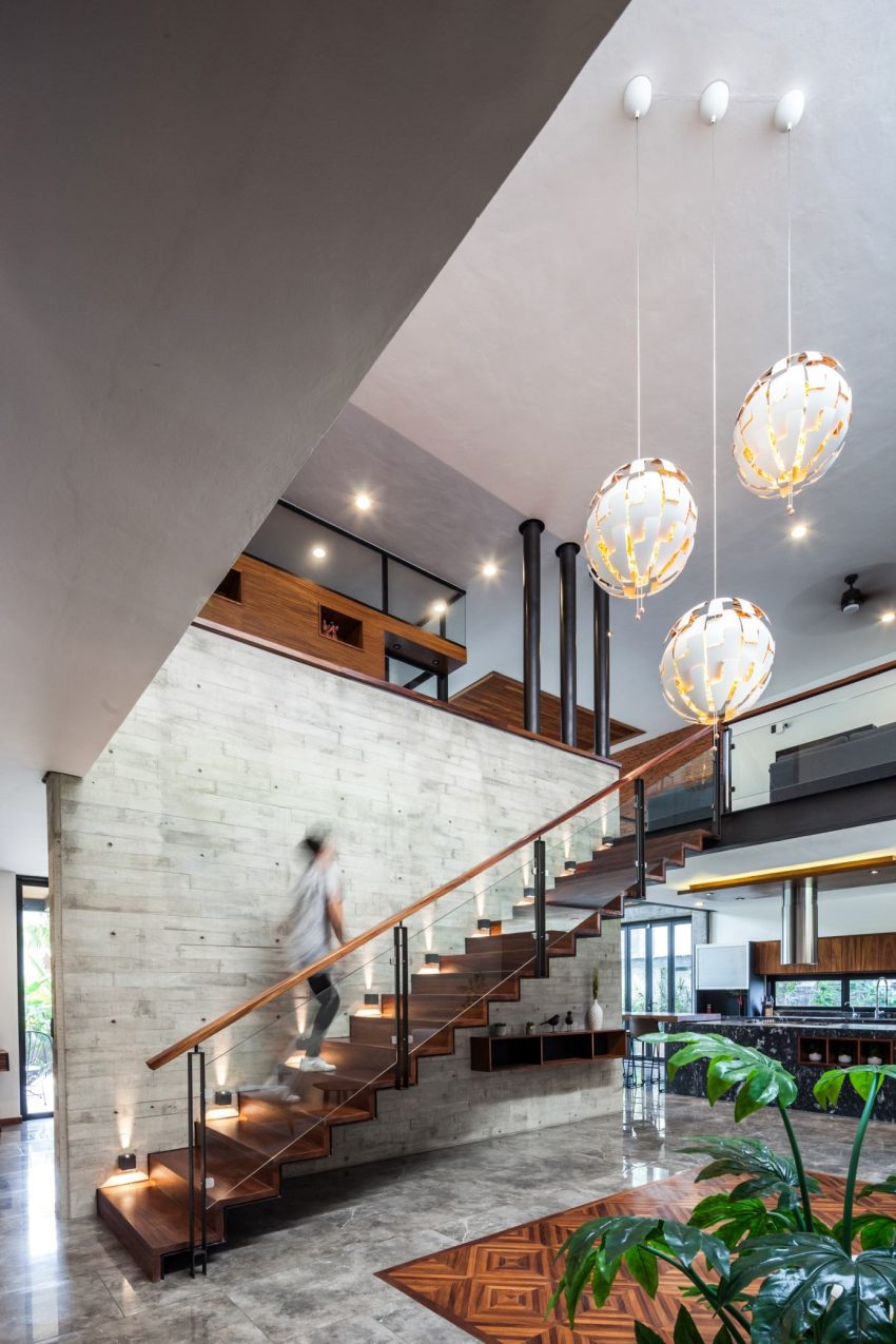 A Stunning House Combines Stone, Concrete and Wood in Colima, Mexico by Di Frenna Arquitectos (6)