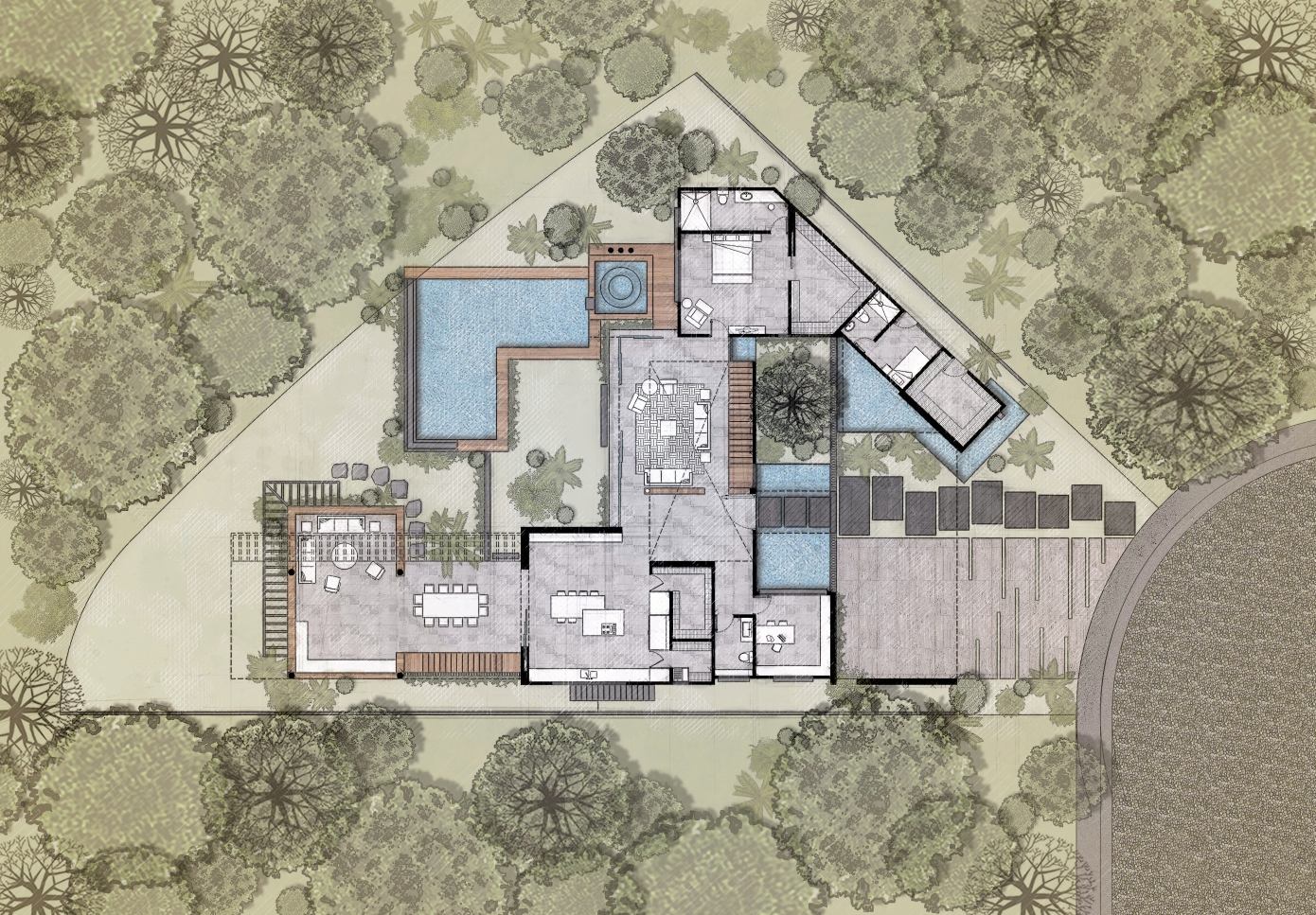 A Stunning and Luxurious Concrete House Framed by a Vast Vegetation of Colima, Mexico by Di Frenna Arquitectos (43)