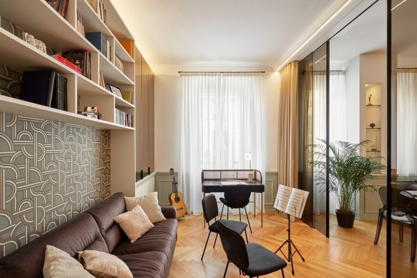 A Stylish Contemporary Apartment That Focuses on Music in Milan, Italy by Giacomo Nasini (1)