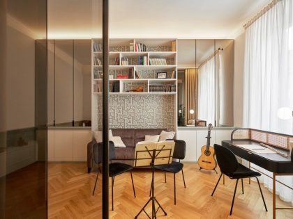 A Stylish Contemporary Apartment That Focuses on Music in Milan, Italy by Giacomo Nasini (2)