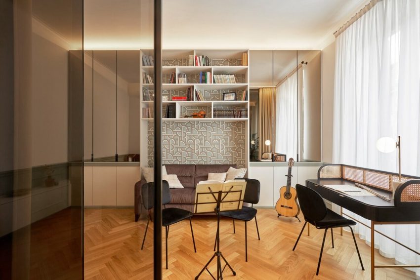 A Stylish Contemporary Apartment That Focuses on Music in Milan, Italy by Giacomo Nasini (2)