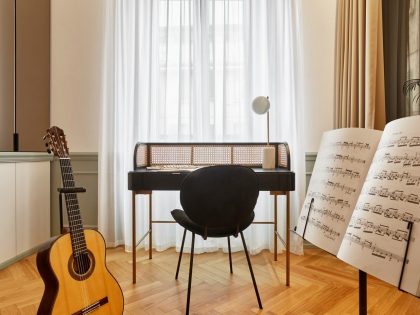 A Stylish Contemporary Apartment That Focuses on Music in Milan, Italy by Giacomo Nasini (3)