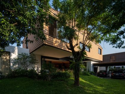 A Unique and Impressive Contemporary Home Amid Lush Greenery in Bangkok, Thailand by Maincourse Architect (16)