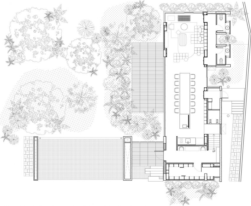 A Unique and Impressive Contemporary Home Amid Lush Greenery in Bangkok, Thailand by Maincourse Architect (20)