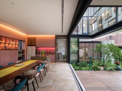 A Unique and Impressive Contemporary Home Amid Lush Greenery in Bangkok, Thailand by Maincourse Architect (4)
