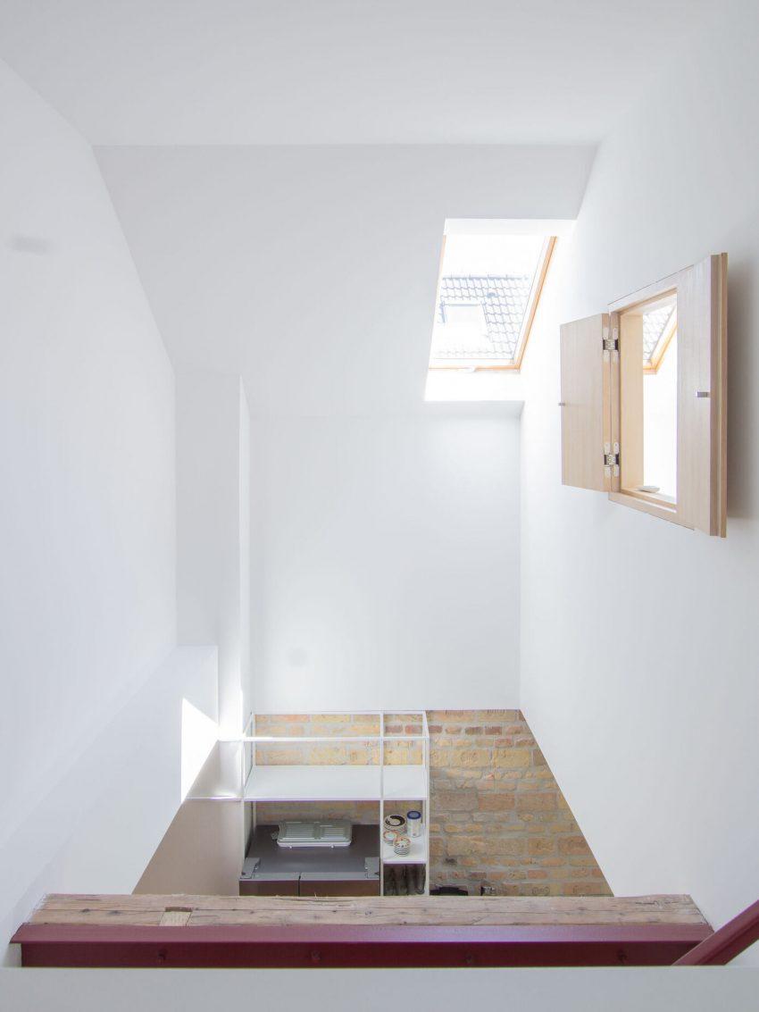 An Eclectic Apartment with Steel Staircase and Brick Walls in Bratislava by Gmb (17)