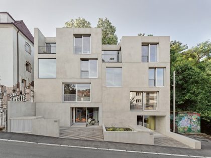 An Elegant Modern Concrete Home with a Flexible Interior in Stuttgart by Von M (1)