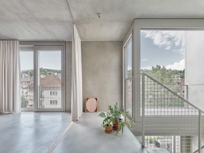 An Elegant Modern Concrete Home with a Flexible Interior in Stuttgart by Von M (9)