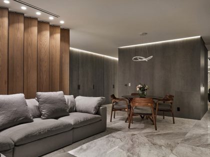 An Elegant and Luxury Modern Home with Unique and Sober Tones in Mexico City by Taller David Dana (18)