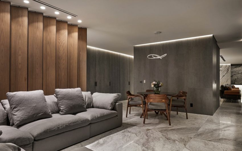 An Elegant and Luxury Modern Home with Unique and Sober Tones in Mexico City by Taller David Dana (18)