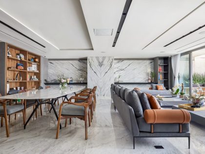 An Elegant and Luxury Modern Home with Unique and Sober Tones in Mexico City by Taller David Dana (2)
