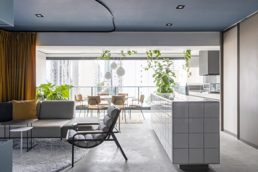 An Urban Contemporary Home with an Industrial Twist in São Paulo, Brazil by Metamoorfose Studio (5)