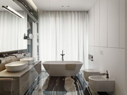 EV Architects Designs a Striking Minimalist Apartment in Poznań, Poland (13)