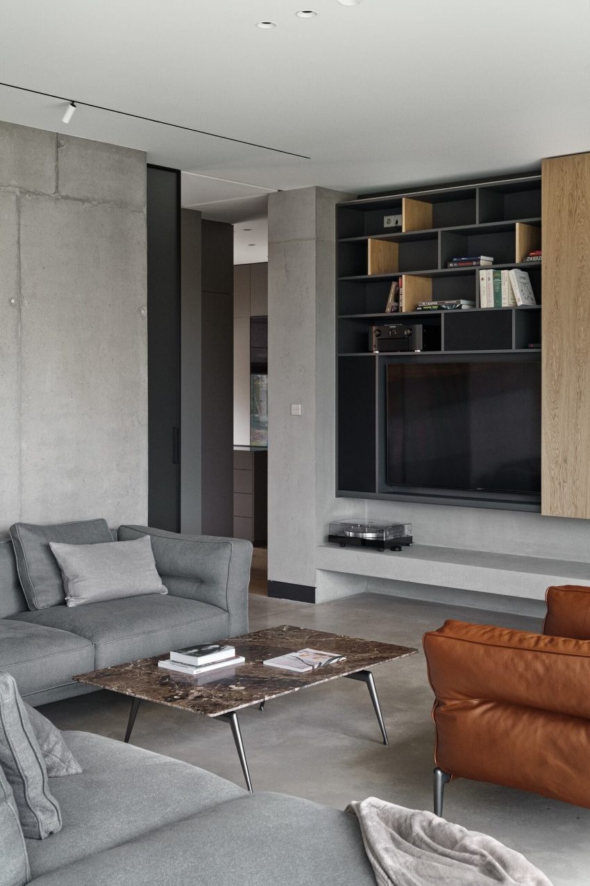 EV Architects Designs a Striking Minimalist Apartment in Poznań, Poland (2)