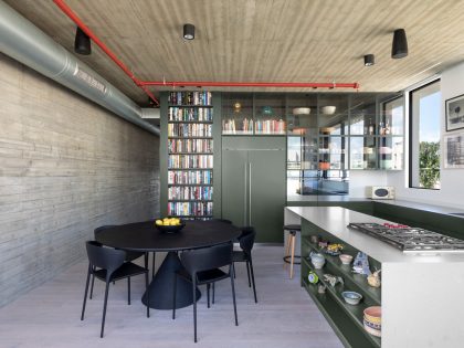 Erez Shani Architecture Designs a Striking Industrial Apartment in Tel Aviv (6)